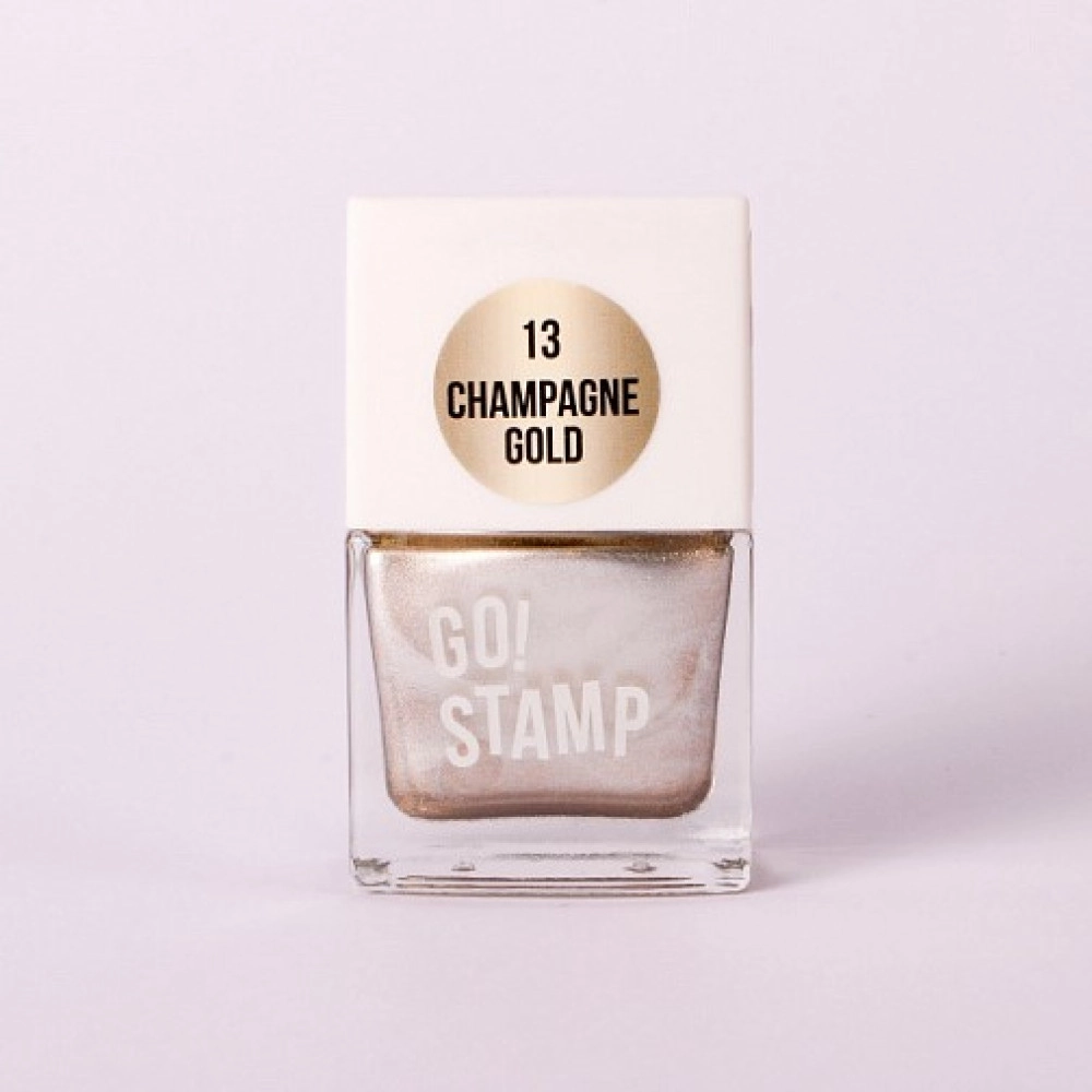 Go! Stamp, Лак 13 Champagne gold 11ml